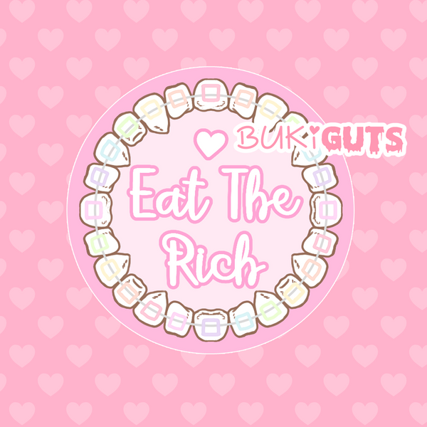 "Eat The Rich" Button