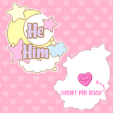"He/Him Pronouns" Acrylic Pin